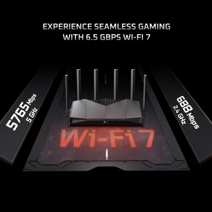Безжичен рутер TP-Link Archer GE400, BE6500, WiFi 7, 2x2.5GbE, 3xGbE - 3