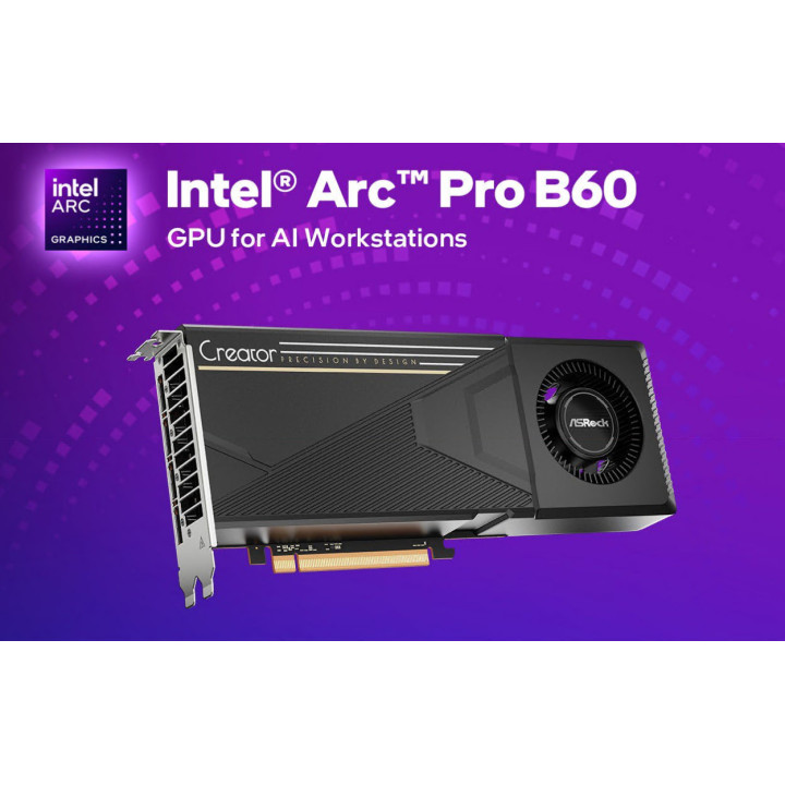 Дънна платка ASROCK ARC PRO B60 CREATOR, 24G - B60 CT 24G - 2