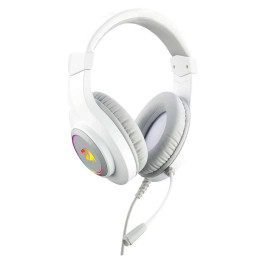 Геймърски слушалки Redragon Hylas H260-W, 50mm говорител, RGB подсветка, микрофон, 2x3.5mm jack - 1