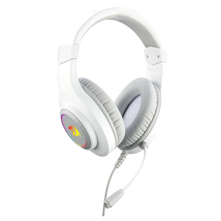 Геймърски слушалки Redragon Hylas H260-W, 50mm говорител, RGB подсветка, микрофон, 2x3.5mm jack - 1