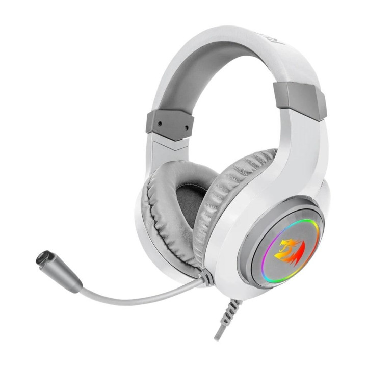 Геймърски слушалки Redragon Hylas H260-W, 50mm говорител, RGB подсветка, микрофон, 2x3.5mm jack - 2