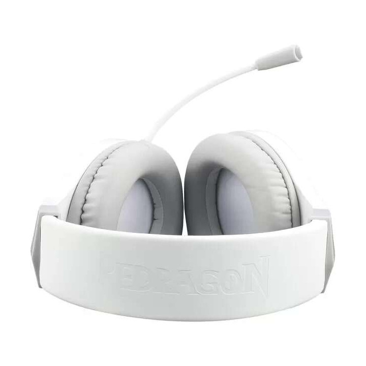 Геймърски слушалки Redragon Hylas H260-W, 50mm говорител, RGB подсветка, микрофон, 2x3.5mm jack - 3
