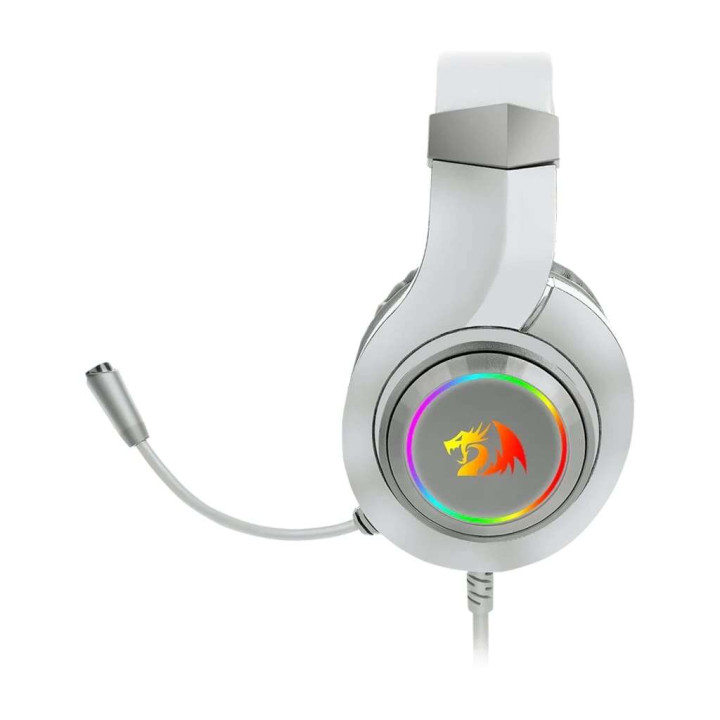 Геймърски слушалки Redragon Hylas H260-W, 50mm говорител, RGB подсветка, микрофон, 2x3.5mm jack - 5