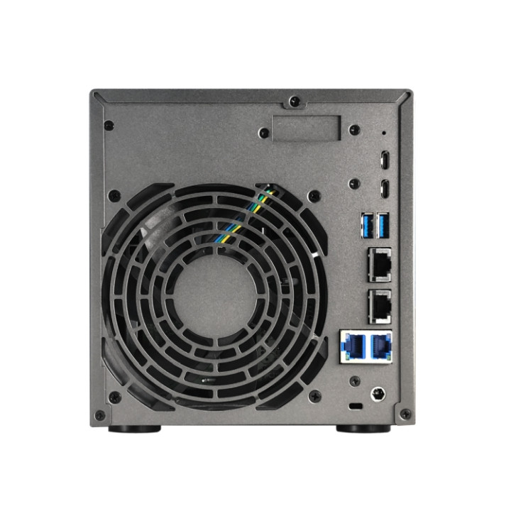 NAS устройство ASUS Lockerstor 4 Gen3 AS6804T, 4-Bay NAS, AMD Ryzen V3C14 Quad Core 2.3GHz, 16GB DDR5, 4x M.2 NVMe слотове - AS6