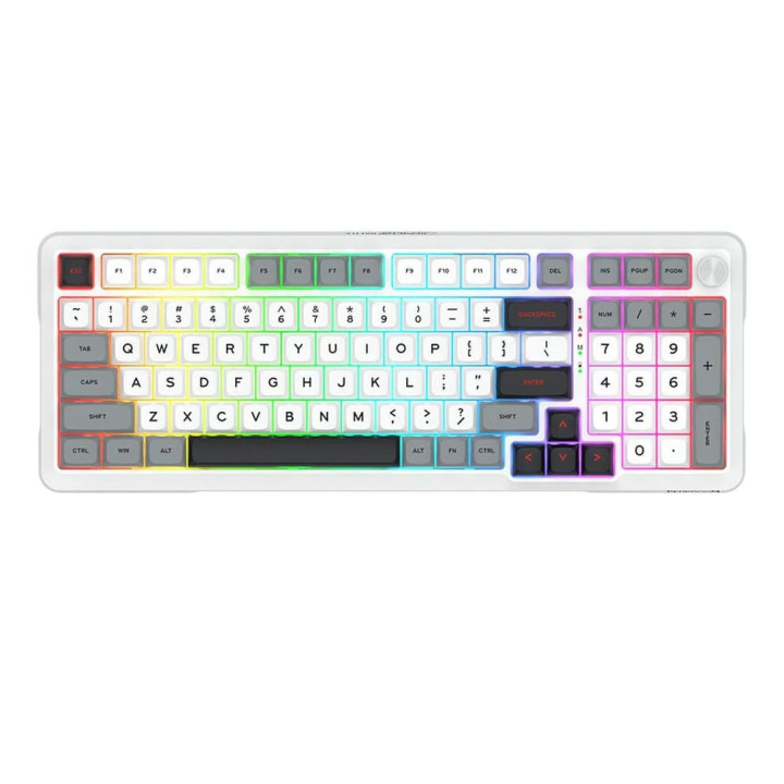 Bluetooth механична геймърска клавиатура Redragon Bragi Pro K688WGL-RGB-PRO - 1