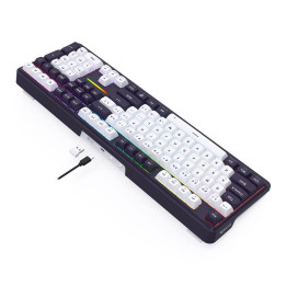Bluetooth механична геймърска клавиатура Redragon Antonium Pro K745WB-RGB-PRO, RGB осветление, 108 клавиша, Bluetooth 5.0 - 1