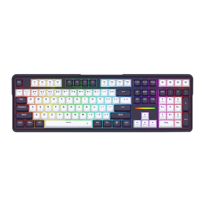 Bluetooth механична геймърска клавиатура Redragon Antonium Pro K745WB-RGB-PRO, RGB осветление, 108 клавиша, Bluetooth 5.0 - 3