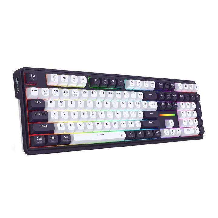Bluetooth механична геймърска клавиатура Redragon Antonium Pro K745WB-RGB-PRO, RGB осветление, 108 клавиша, Bluetooth 5.0 - 4