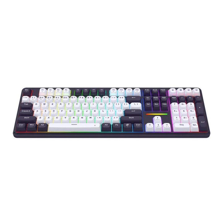 Bluetooth механична геймърска клавиатура Redragon Antonium Pro K745WB-RGB-PRO, RGB осветление, 108 клавиша, Bluetooth 5.0 - 5