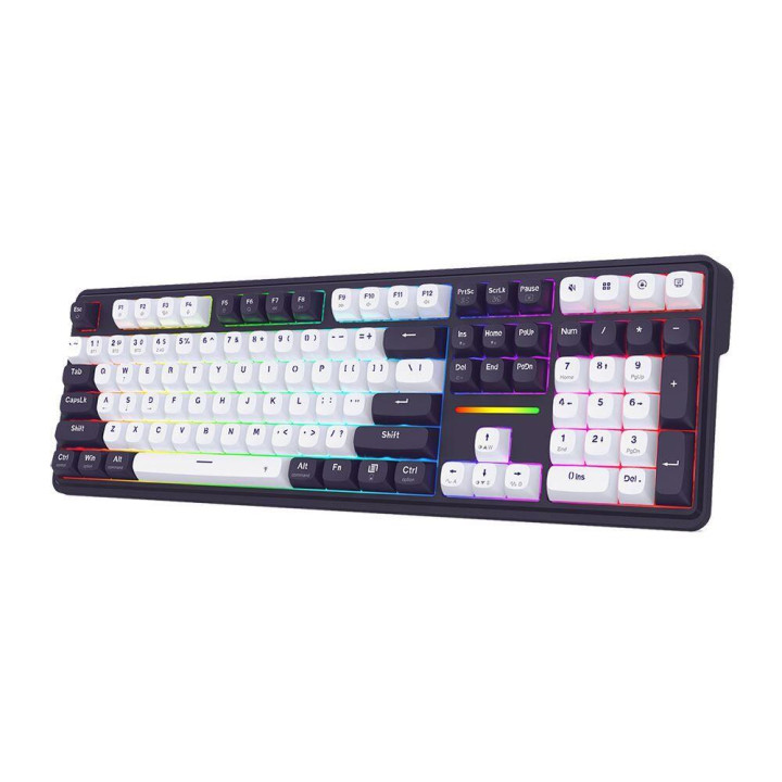 Bluetooth механична геймърска клавиатура Redragon Antonium Pro K745WB-RGB-PRO, RGB осветление, 108 клавиша, Bluetooth 5.0 - 6