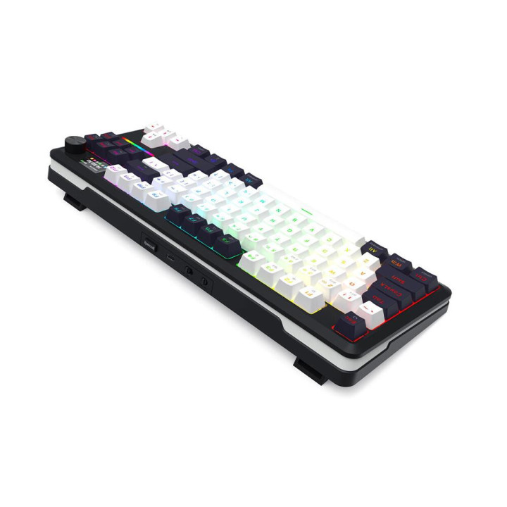 Bluetooth механична геймърска клавиатура Redragon Wildslash LCD Pro K746WB-RGB-PRO, RGB осветление - 4