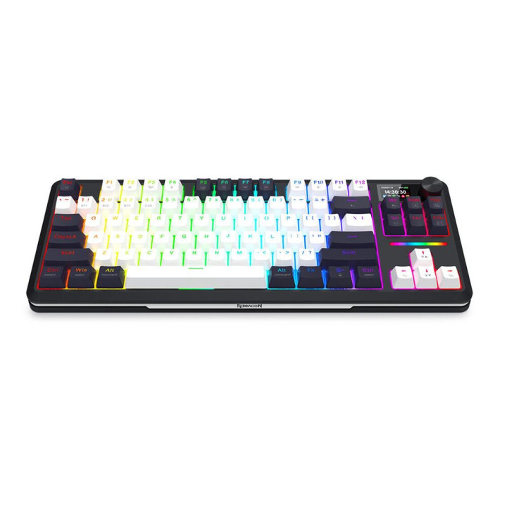 Bluetooth механична геймърска клавиатура Redragon Wildslash LCD Pro K746WB-RGB-PRO, RGB осветление - 5
