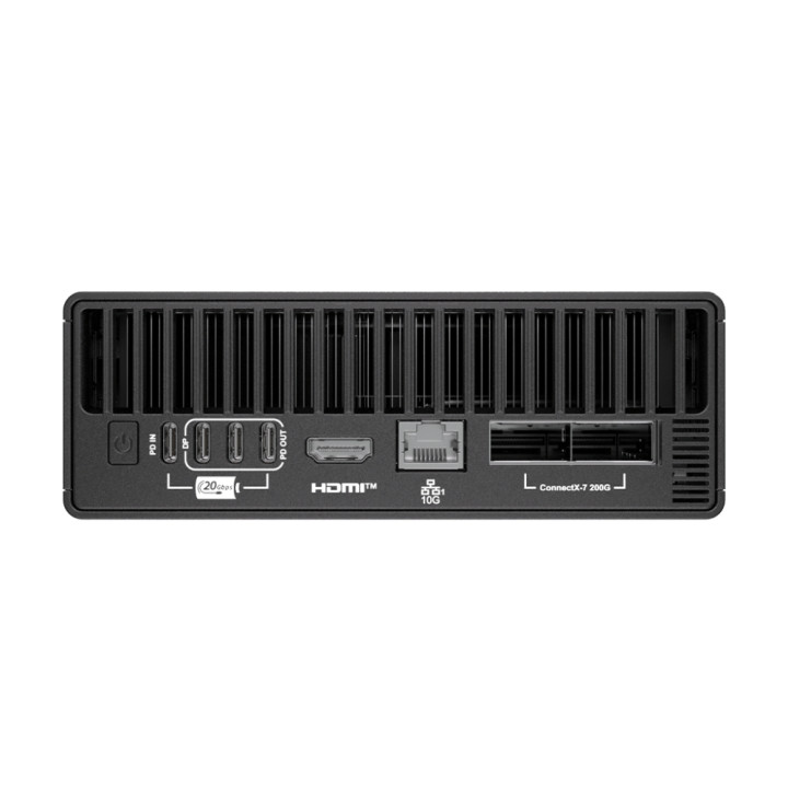 Компютър MSI EdgeXpert AI, ARM Cortex 20-core, NVIDIA GB10, 128GB LPDDR5X, 4TB SSD PCIe Gen.5, No OS - 9S6-C9311-32S - 4