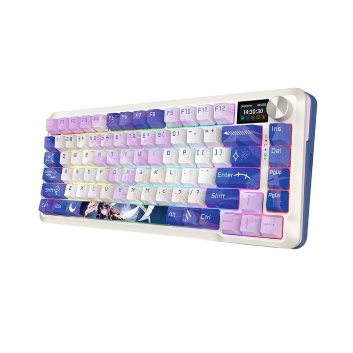 Bluetooth механична геймърска клавиатура Redragon Flekact Pro K708AK-RGB-PRO, RGB подсветка, Huano linear switches, USB Type-C -