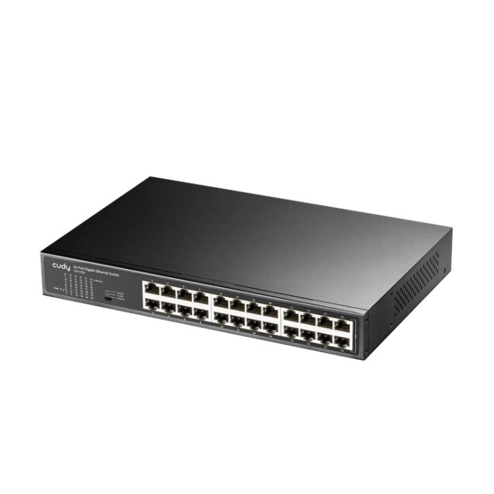 Комутатор Cudy GS1024, 24 портов Gigabit Ethernet, 48 Gbps пропускателна способност, фенлес охлаждане, Desktop/Rackmount - 2