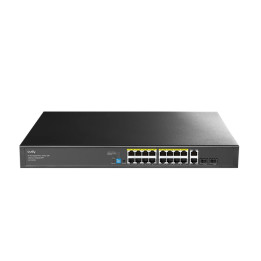Мрежов комутатор Cudy GS1018PS2, 18x Gigabit PoE+ порта, 2x SFP слота, 40 Gbps, 200W - 1