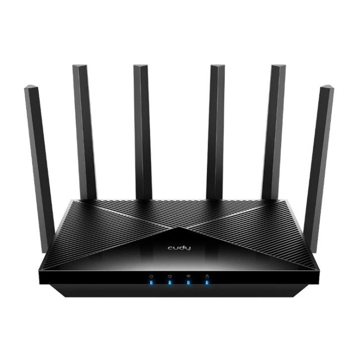 Рутер CUDY WR6500H, Wi-Fi 7 BE6500, 5765 Mbps (5 GHz) + 688 Mbps (2.4 GHz), 4x Гигабитни портове - 1