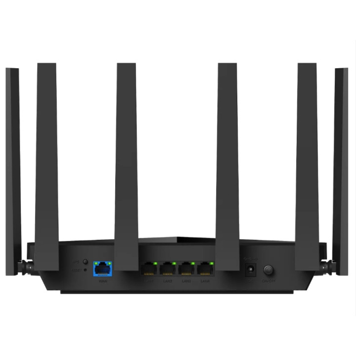 Рутер CUDY WR6500H, Wi-Fi 7 BE6500, 5765 Mbps (5 GHz) + 688 Mbps (2.4 GHz), 4x Гигабитни портове - 2