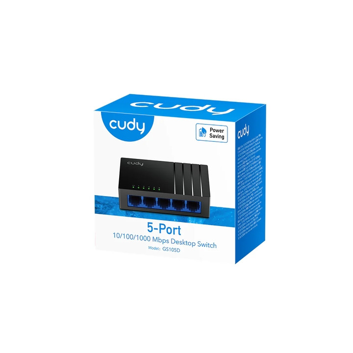 Мрежов суич Cudy GS105D, 5x Gigabit портове - 4