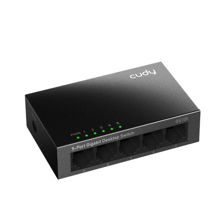 Мрежов комутатор Cudy GS105, 5x Gigabit RJ45 портове, 10 Gbps пропускателна способност - 3
