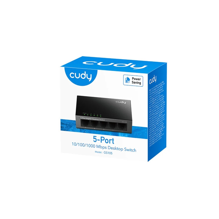 Мрежов комутатор Cudy GS105, 5x Gigabit RJ45 портове, 10 Gbps пропускателна способност - 4