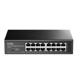 Мрежов комутатор Cudy FS1016, 16x10/100 Mbps портове, Layer 2, 3.2 Gbps, фиксиран дизайн - 1