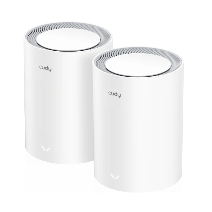 Рутер - mesh система Cudy M3000 (2-Pack), AX3000 Wi-Fi 6, 2402Mbps (5GHz) + 574Mbps (2.4GHz) - 1