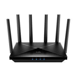 Рутер Cudy WR11000, Wi-Fi 7 BE11000, Tri-Band, 5764Mbps 6GHz + 4320Mbps 5GHz + 688Mbps 2.4GHz, 4x 2.5Gbps портове - 1
