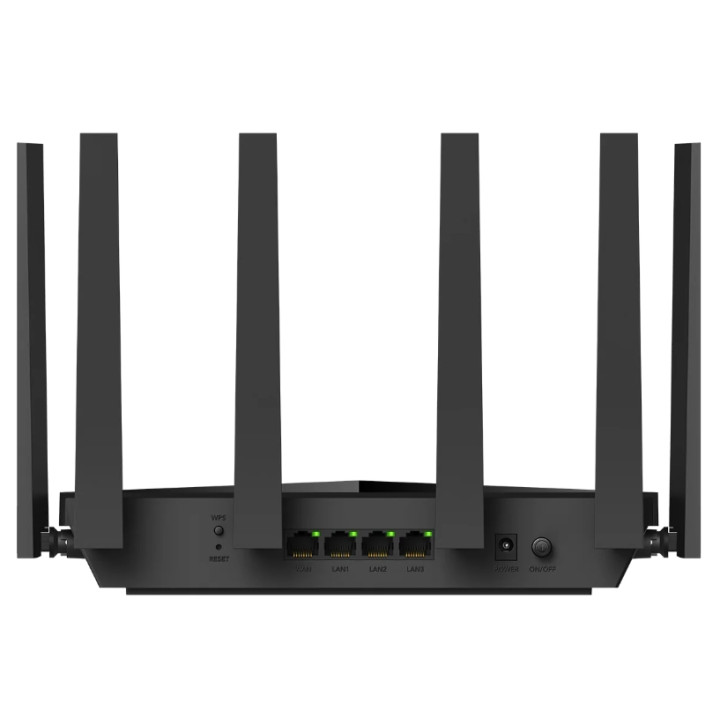 Рутер Cudy WR11000, Wi-Fi 7 BE11000, Tri-Band, 5764Mbps 6GHz + 4320Mbps 5GHz + 688Mbps 2.4GHz, 4x 2.5Gbps портове - 2