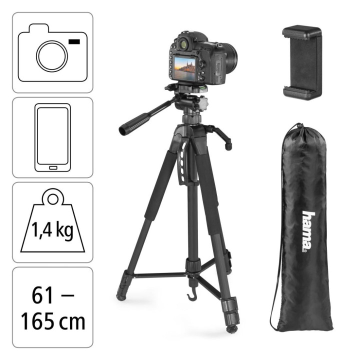 Трипод HAMA Action Smart 165 3D, 61-165 cm - HAMA-04491 - 6