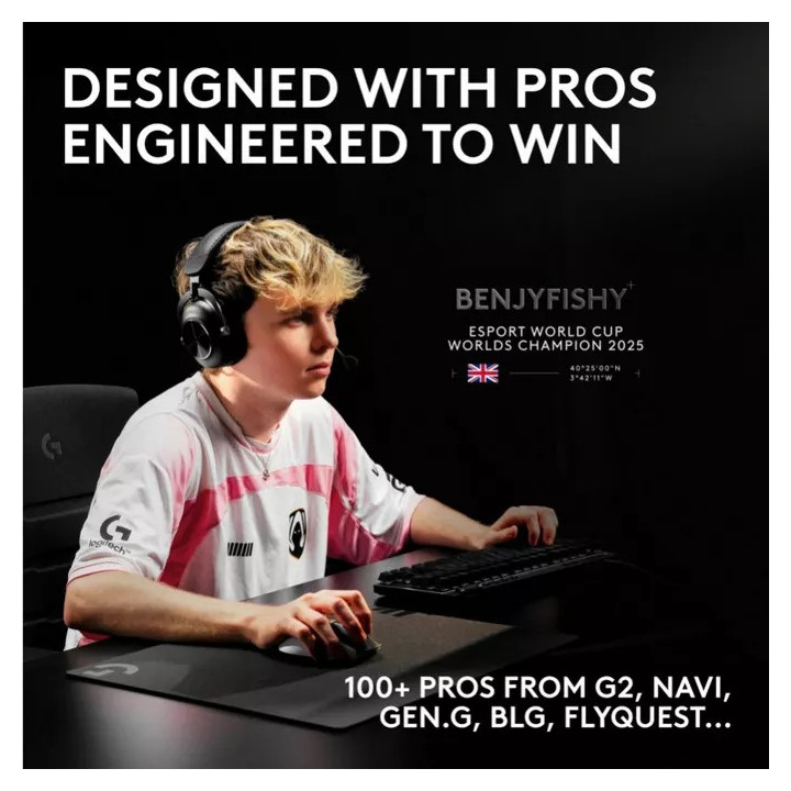 Безжична геймърска мишка Logitech Pro X2 Superstrike - 910-007776 - 11