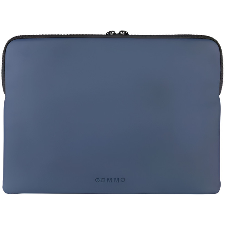 Калъф TUCANO Gommo, за лаптоп 14” или MacBook Pro 14”, Син, Защита от надраскване/прах/влага, Двоен цип - BFGOM1314-B - 2