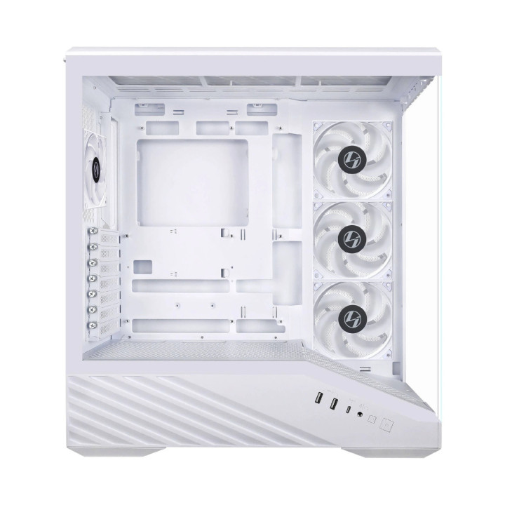 Кутия за компютър Lian Li Vector V100, Middle Tower E-ATX, Бял, Tempered Glass, ARGB - G99.V100RW.00 - 6