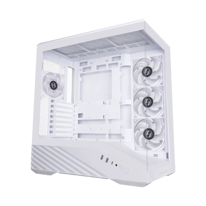 Кутия за компютър Lian Li Vector V100, Middle Tower E-ATX, Бял, Tempered Glass, ARGB - G99.V100RW.00 - 7