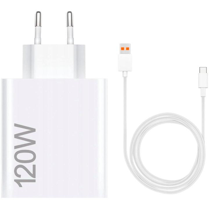 Зарядно Xiaomi 120W HyperCharge Combo Type-A, 120W USB Type-A, Qualcomm Quick Charge 3.0 - BHR9462EU - 1