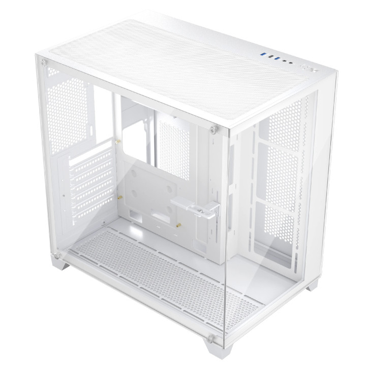 Кутия за компютър 1stPlayer MEGAVIEW MV8 White, ATX - MV8-TP-WH