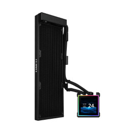 Водно охлаждане за процесор Lian Li HydroShift II LCD-S 360N, 3.4" IPS 480x480, 360mm радиатор, черно - G89.GHS2LCDS36NB.00 - 1