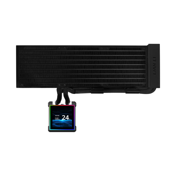 Водно охлаждане за процесор Lian Li HydroShift II LCD-S 360N, 3.4" IPS 480x480, 360mm радиатор, черно - G89.GHS2LCDS36NB.00 - 4
