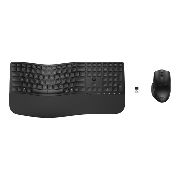 Безжичен комплект клавиатура и мишка HP 685 CFT Dual-Mode, Bluetooth/2.4GHz, 4000 dpi, черен - 8T6L7UT#ABB - 1