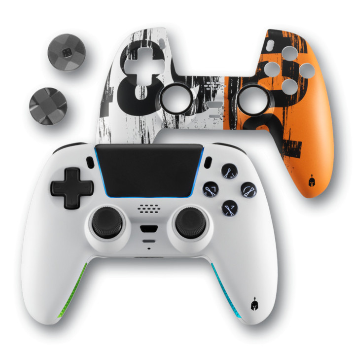 Безжичен геймпад Spartan Gear Sarissa, PC/PS4/PS5/Switch, Бял - EDM-115273 - 1
