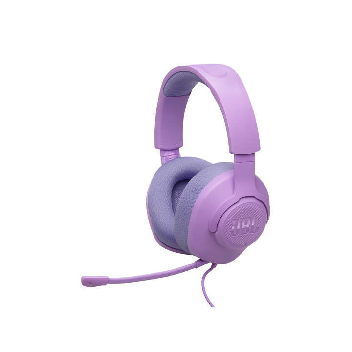 Геймърски слушалки JBL Quantum 100M2, 3.5mm жак, 50mm говорители, микрофон, лилави - 46001010 - 1