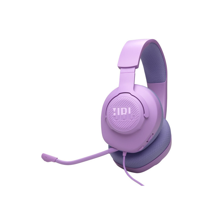 Геймърски слушалки JBL Quantum 100M2, 3.5mm жак, 50mm говорители, микрофон, лилави - 46001010 - 2