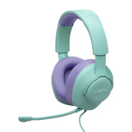 Геймърски слушалки JBL Quantum 100M2, 3.5mm жак, 50mm говорители, микрофон, cyan - JBL-Q100M2-CYAN - 1