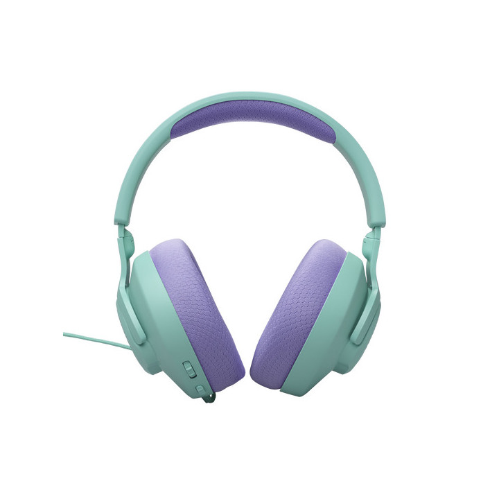 Геймърски слушалки JBL Quantum 100M2, 3.5mm жак, 50mm говорители, микрофон, cyan - JBL-Q100M2-CYAN - 4