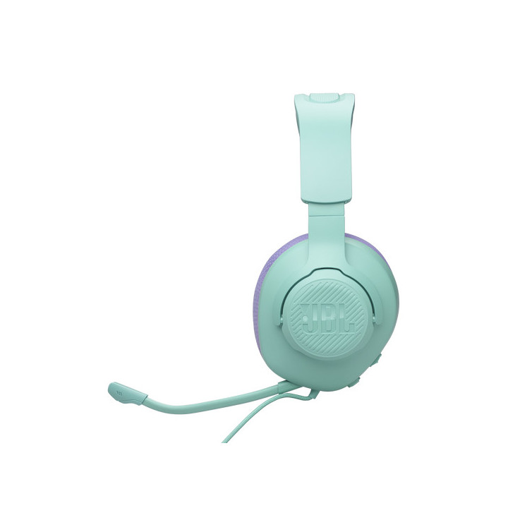 Геймърски слушалки JBL Quantum 100M2, 3.5mm жак, 50mm говорители, микрофон, cyan - JBL-Q100M2-CYAN - 5