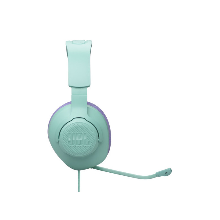 Геймърски слушалки JBL Quantum 100M2, 3.5mm жак, 50mm говорители, микрофон, cyan - JBL-Q100M2-CYAN - 6