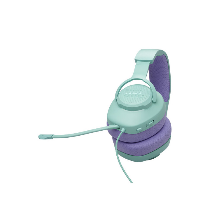 Геймърски слушалки JBL Quantum 100M2, 3.5mm жак, 50mm говорители, микрофон, cyan - JBL-Q100M2-CYAN - 7