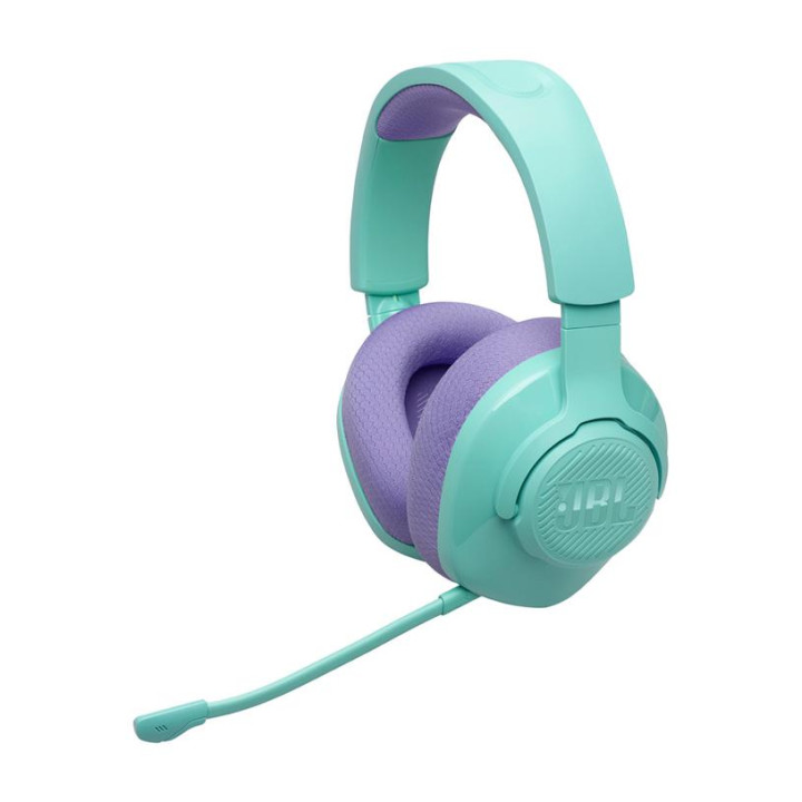 Безжични геймърски слушалки JBL Quantum 360, 2.4GHz, 40mm говорители, JBL QuantumSURROUND, Микрофон, Cyan - JBL-Q360-CYAN - 1