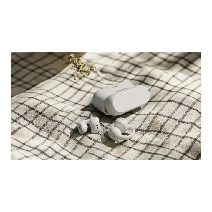 Безжични слушалки Philips TAQ2000WT, Bluetooth 5.4, Open-Ear, 28 часа възпроизвеждане, IPX4, бели - TAQ2000WT/00 - 5