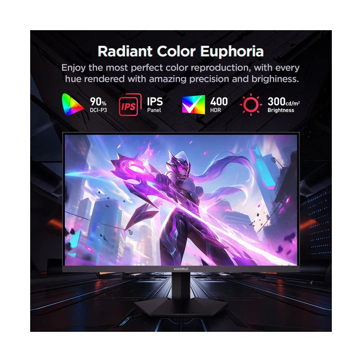 Монитор KOORUI G2721P, 27" QHD IPS, 200Hz, 1ms - 5